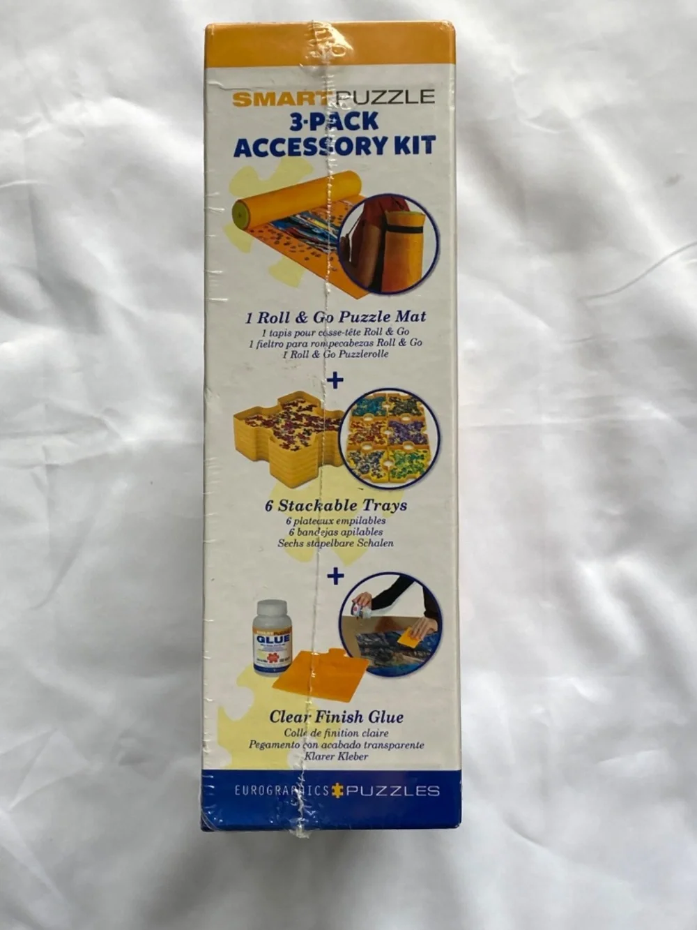 Eurographics Smart Puzzle Accessory Kit Roll & Go Mat, Trays, Glue, Yellow